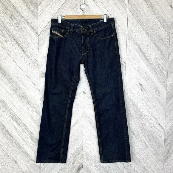 Diesel Larkee Regular Straight Denim Jeans Mens Size 32x30 Button Fly Italy - Picture 1 of 10